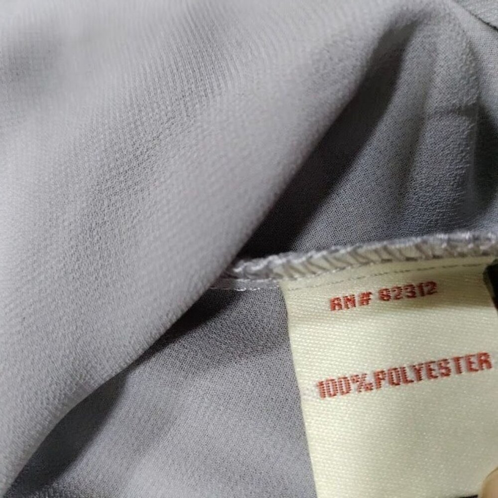 NWT Aryeh Whimsy Artsey Boho Oversized Tiered Bell Sleeve Blouse Gray Womens L - Picture 7 of 12